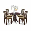 East West Furniture Anti5-cap-c 5 Pc Kitchen Table Set-kitchen Table And 4 Dining Chairs
