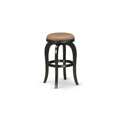 East West Furniture Barstools Brown Roast, Bfs030-112 In Black