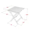 East West Furniture Bsetqna Selma Square Wooden Outdoor Table Made Of Acacia Wood In Natural Oil Finish