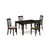 East West Furniture Caan5-cap-c 5 Pc Dining Room Set-table And 4 Dining Room Chair