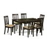 East West Furniture Caan7-cap-c 7 Pc Dining Room Set For 6-dining Table And 6 Dining Chairs In Multi