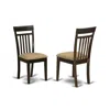 East West Furniture Cac-cap-c Capri Slat Back Chair For Dining Room With Fabric Seat