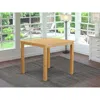 East West Furniture Café Pub, Counter Height Square Table - Natural Oak Finish