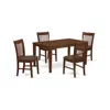East West Furniture Cano5-mah-c 5 Pc Dining Room Set-dining Table And 4 Dining Chairs