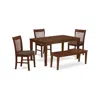 East West Furniture Cano5c-mah-c 5 Pc Dining Room Set-dining Table And 4 Dining Chairs