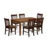 East West Furniture Cano7-mah-c 7 Pc Dining Room Set-dining Table And 6 Dining Chairs