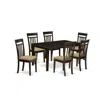 East West Furniture Cap7s-cap-c 7 Pc Formal Dining Room Set -table And 6 Dining Chairs