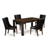 East West Furniture Cnfo5-77-49 5-pc Kitchen Dining Room Set In Multi