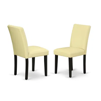 East West Furniture Dining Chair Black, Abp1t73 In Multi