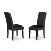 East West Furniture Dining Chair Black, Enp1t69