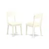 East West Furniture Dining Chair Linen White, Adc-lwh-lc