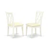 East West Furniture Dining Chair Linen White, Clc-lwh-c
