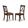 East West Furniture Dining Chair Mahogany, Boc-mah-w
