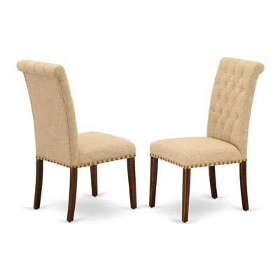 East West Furniture Dining Chair Mahogany, Brp3t04 In Neutral