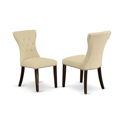 East West Furniture Dining Chair Mahogany, Gap3t32