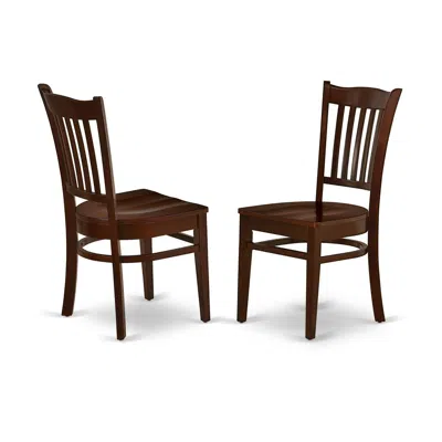 East West Furniture Dining Chair Mahogany, Grc-mah-w