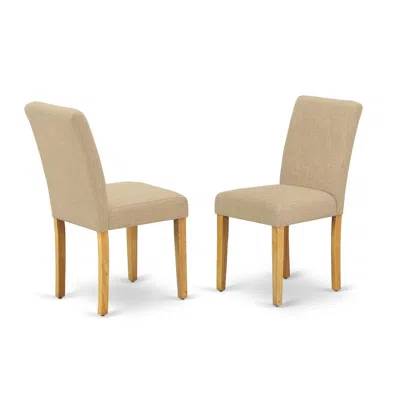 East West Furniture Dining Chair Oak, Abp4t04
