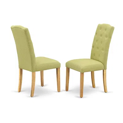 East West Furniture Dining Chair Oak, Cep4t07 In Neutral
