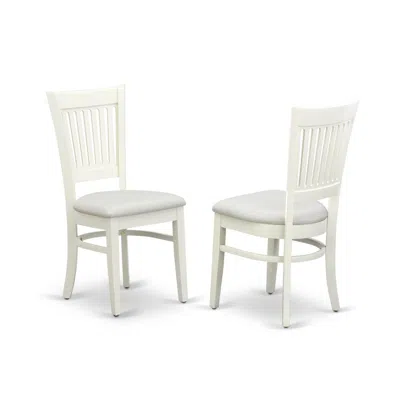 East West Furniture Dining Chair Oak, Vac-lwh-c