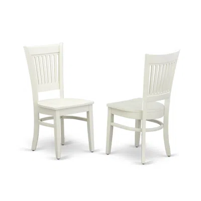 East West Furniture Dining Chair Oak, Vac-lwh-w