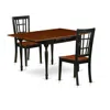 East West Furniture Dining Room Set Black & Cherry, Mzni3-bch-w