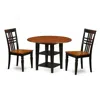 East West Furniture Dining Room Set Black & Cherry, Sulg3-bch-w