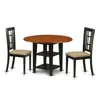East West Furniture Dining Room Set Black & Cherry, Suni3-bch-c In Multi