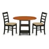 East West Furniture Dining Room Set Black & Cherry, Supf3-bch-c In Multi