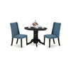 East West Furniture Dining Room Set Black, Shfl3-blk-21