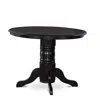 East West Furniture Dining Room Set Black, Shla5-blk-47 In Black