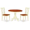 East West Furniture Dining Room Set Buttermilk & Cherry, Hlcl3-bmk-w