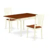 East West Furniture Dining Room Set Buttermilk & Cherry, Mzav3-whi-w