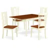East West Furniture Dining Room Set Buttermilk & Cherry, Mzni5-whi-w