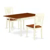 East West Furniture Dining Room Set Buttermilk & Cherry, Mzpl3-whi-w