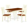East West Furniture Dining Room Set Buttermilk & Cherry, Mzpl5-whi-w