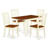 East West Furniture Dining Room Set Buttermilk & Cherry, Ndda5-whi-w