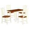 East West Furniture Dining Room Set Buttermilk & Cherry, Nddo5-whi-w
