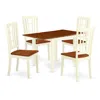 East West Furniture Dining Room Set Buttermilk & Cherry, Ndni5-whi-w