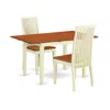 East West Furniture Dining Room Set Buttermilk & Cherry, Noip3-bmk-w In Multi