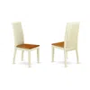 East West Furniture Dining Chair Buttermilk & Cherry, Ipc-bmk-w In Multi