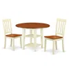 East West Furniture Dining Room Set Buttermilk & Cherry, Suan3-bmk-w