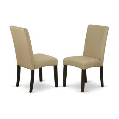 East West Furniture Dining Room Set Cappuccino, Lydr6-cap-03 In Green