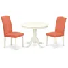 East West Furniture Dining Room Set Linen White, Anen3-lwh-78
