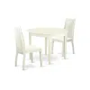 East West Furniture Dining Room Set Linen White, Boip3-lwh-w
