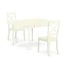 East West Furniture Dining Room Set Linen White, Mzbo3-lwh-w