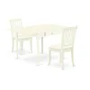 East West Furniture Dining Room Set Linen White, Mzda3-lwh-c