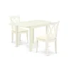 East West Furniture Dining Room Set Linen White, Ndcl3-lwh-c