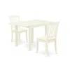 East West Furniture Dining Room Set Linen White, Ndda3-lwh-c