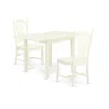 East West Furniture Dining Room Set Linen White, Nddo3-lwh-w
