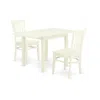 East West Furniture Dining Room Set Linen White, Ndgr3-lwh-w